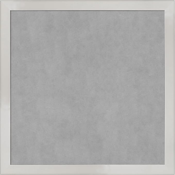 Amanti Art Silver Framed Magnetic Board 13x13 X-Small Vision Board by AmantiArt