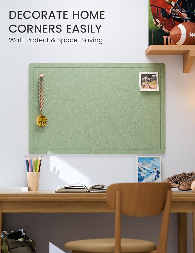 Fluxynara Bulletin Board, 35.4" x 23.6" Cork Board Alternative - Image 4