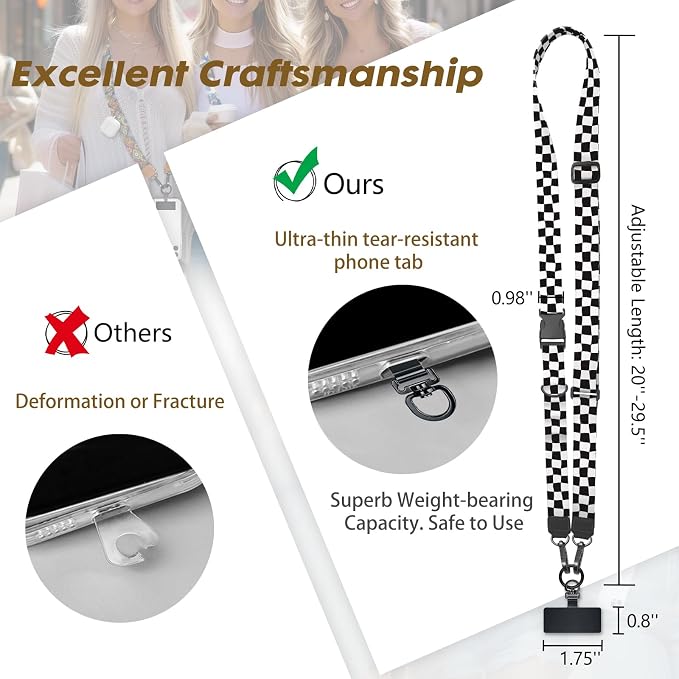 Icycay Phone Lanyard Crossbody, Teacher Anti Theft Cute Lanyard - Image 5