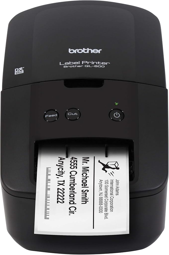 Brother QL-600 Desktop Monochrome Label Printer up to 2.4" Width, No Ink - Image 3