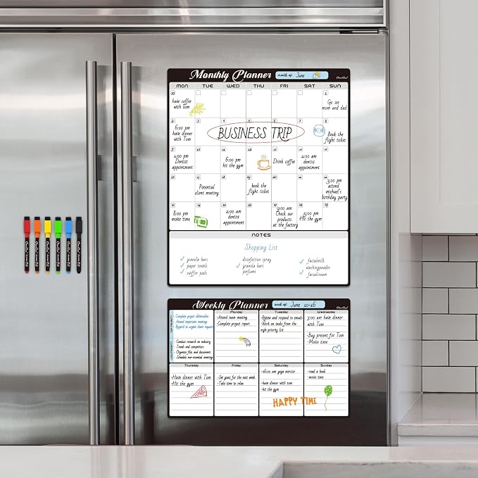 Magnetic Dry Erase Monthly Calendar Set - Image 6