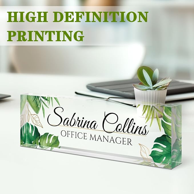 Custom Name Plate for Desk, Desk Name Plate Personalized, Office Decor for - Image 5