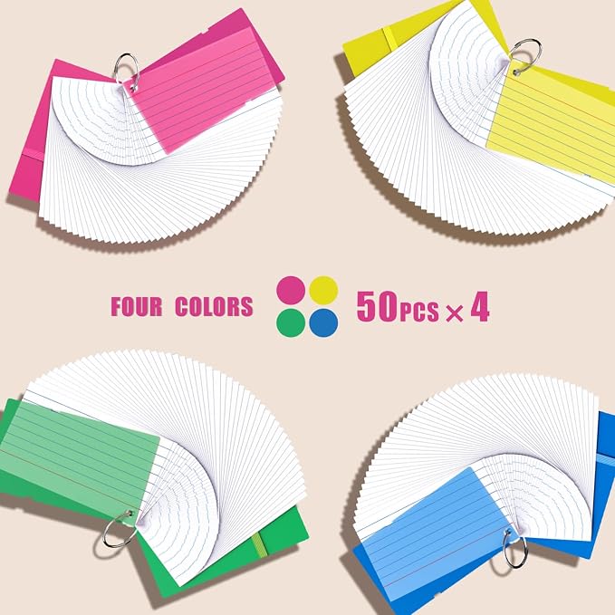 YIZUUN Index Cards 3x5, Flash Cards - Image 3