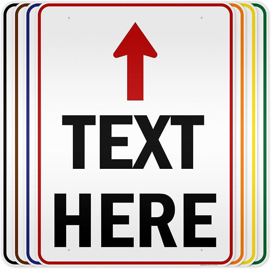 Custom Arrow, Custom Directional Sign, Up Arrow, 36x48 Inches, Reflective by MySignCenter
