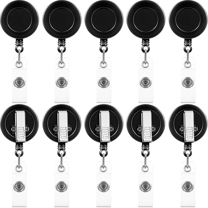 Zonon 50 Pcs Retractable Badge Holder Reels by Zonon