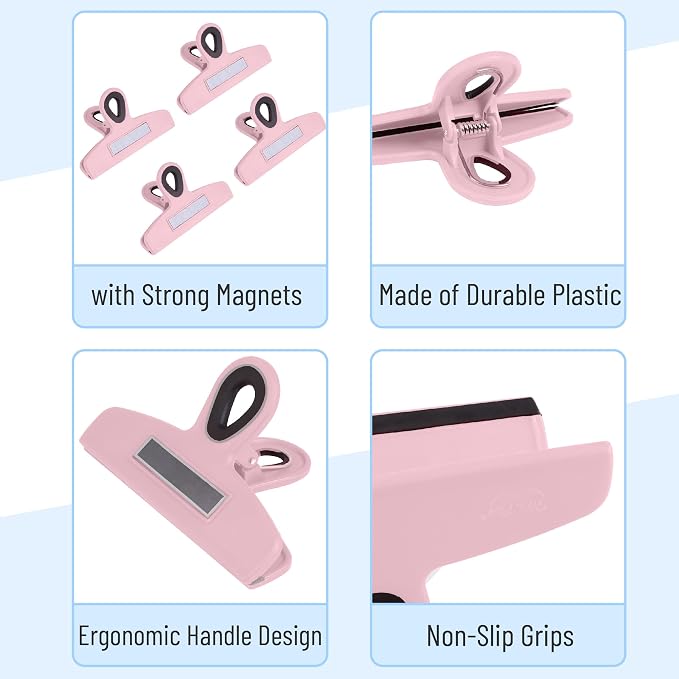 Mr. Pen- Magnetic Bag Clips, 4 Pack, Durable Plastic - Image 4