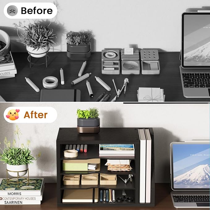 Creso hom Mail Sorter, File Organizer Desktop, Wood Desk Organizer - Image 6