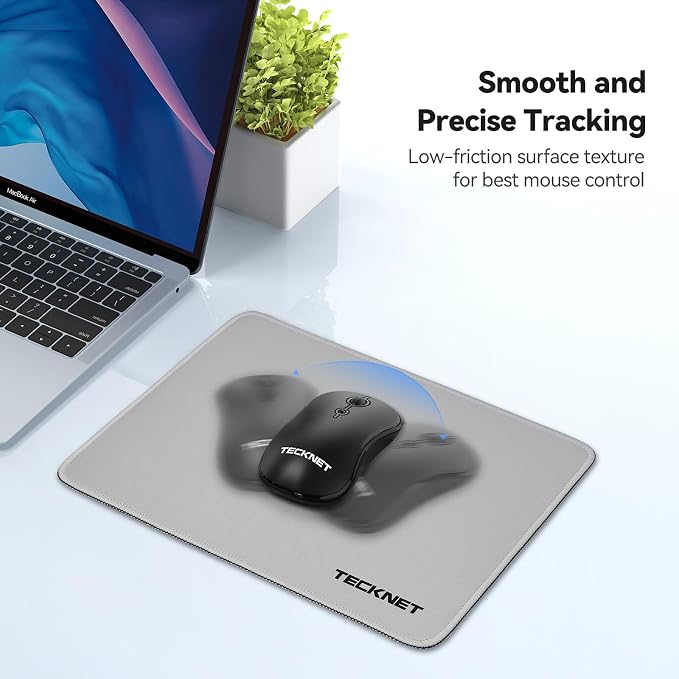 TECKNET Mouse Pad with Anti-fray Stitching, Waterproof Surface & Non-Slip - Image 4