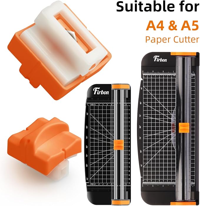Firbon 2Pcs Refill Blades for A4 A5 Paper Cutter, Spring-Loaded Safeguard - Image 6