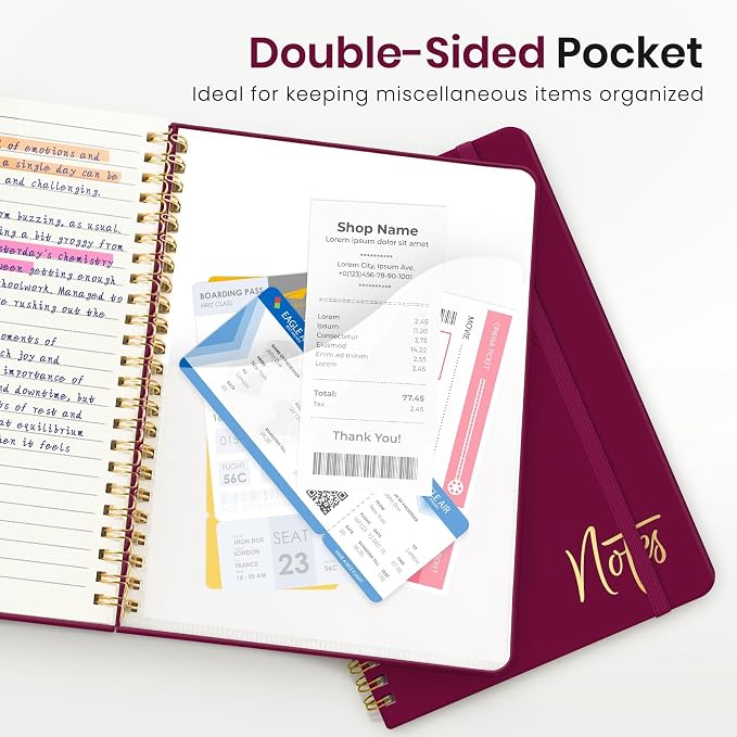 ZOTIA Lined Spiral Journal Notebook - Image 5