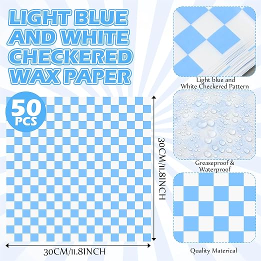 Geosar 100 Pcs Gingham Party Supplies Disposable Paper Food Trays Bulk - Image 3