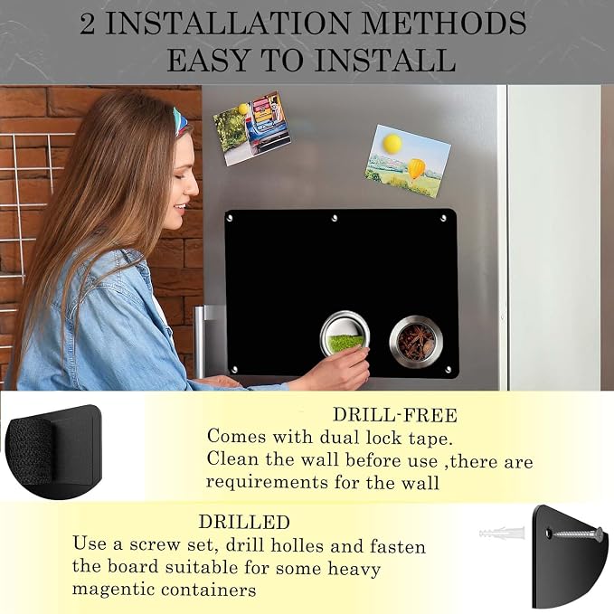 2Pack Black Magnetic Board, Suitable - Image 5