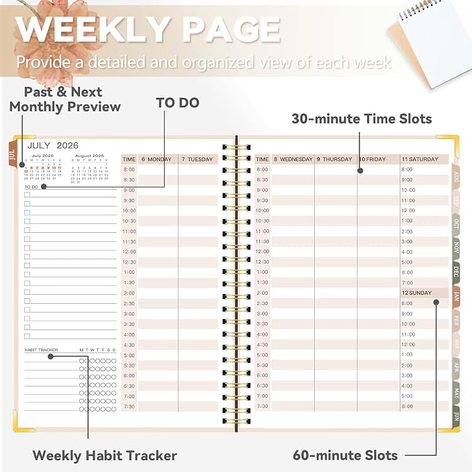 2026-2027 Academic Planner, Weekly & Monthly Appointment Book from Jul. 2026 - Image 5