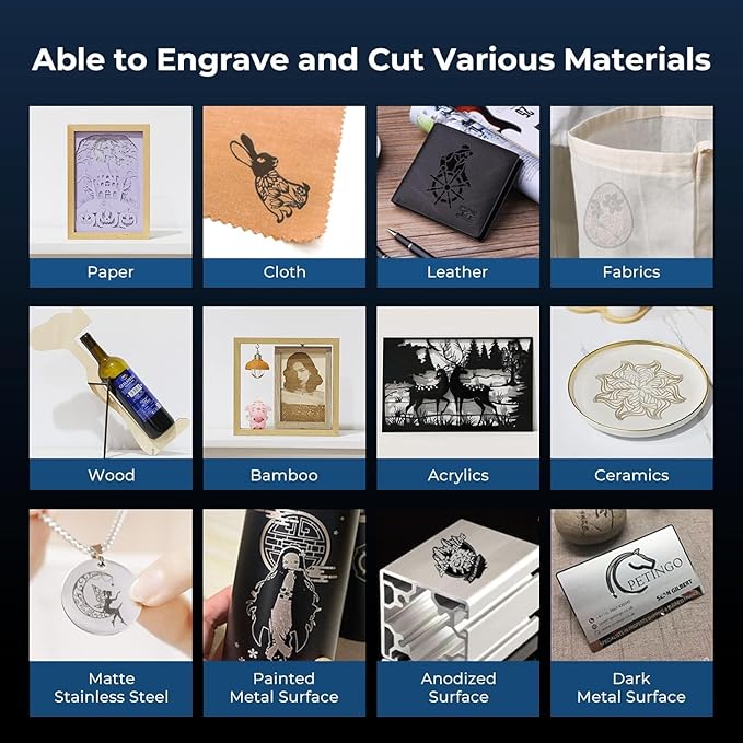 Creality Falcon 10W Laser Engraver, with Honeycomb Laser Bed 500x500mm, 10000mm/min, 72W High-Precision Laser Cutter for Wood, Acrylic, Pre-Installation and Out-of-The-Box-DeskLoop Office