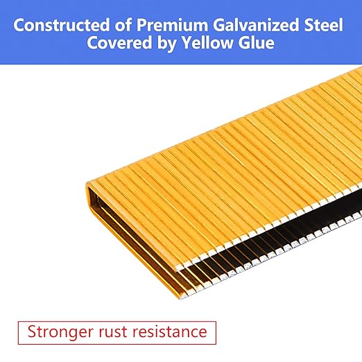 18 Gauge 1/4" Narrow Crown Staples 5/8" Leg Galvanized 5000 Pack - Image 4