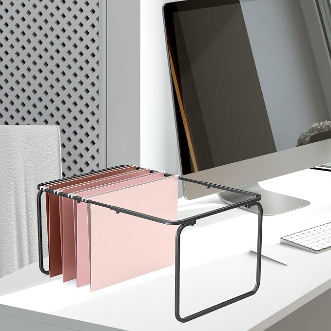 Whaline 36 Pack Dusty Pink Hanging File Folders Letter Size 4 Colors Pink File - Image 6