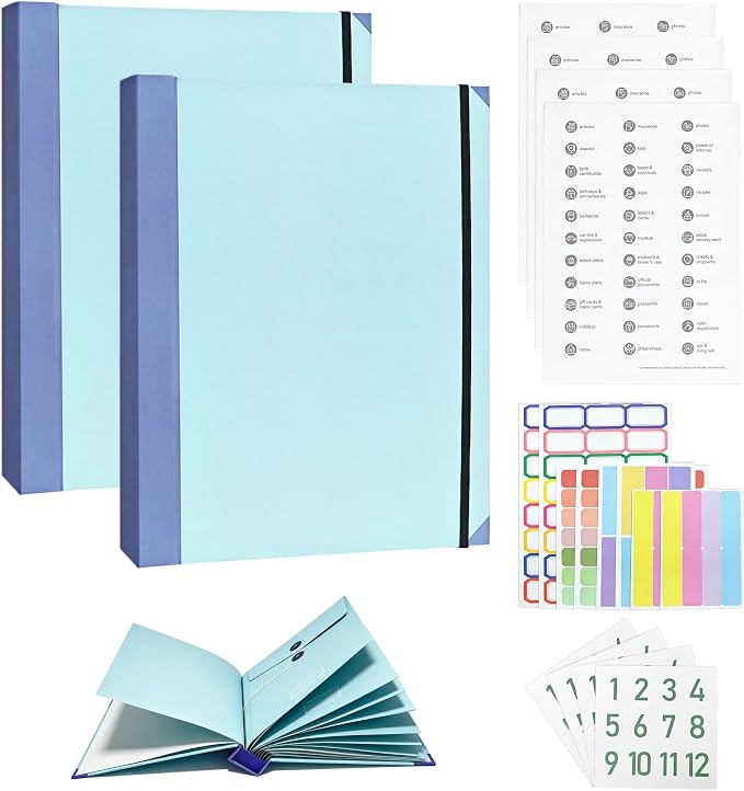 2 Sets Important Document Organizer, Folders by QZV