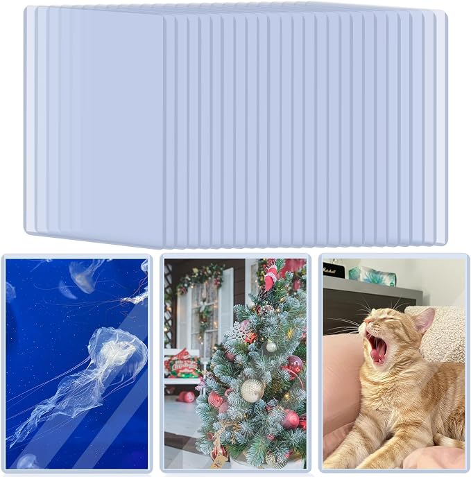 Rainmae 30 Pack 4" x 6" Rigid Print Protectors, B6 Paper Sleeves Photo Plastic by Rainmae