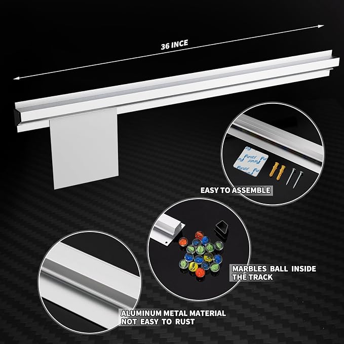 2 Pieces of 36-inch Aluminum Sliding Restaurant Order Ticket Clip Rails - Image 7