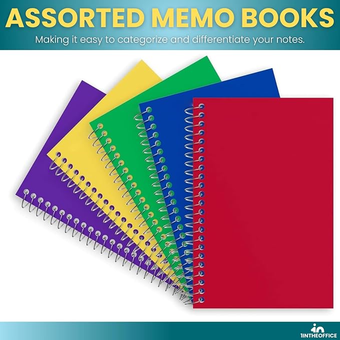 1InTheOffice Notepads 4x6 College Ruled, 50 sheets/pad, 5 pack - Image 4