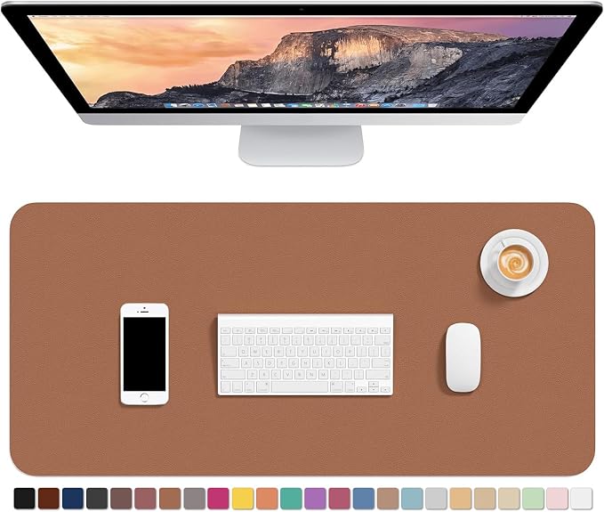 Hsurbtra Desk Pad, XL Extended Mouse Pad, Waterproof Desktop Blotter Protector by Hsurbtra