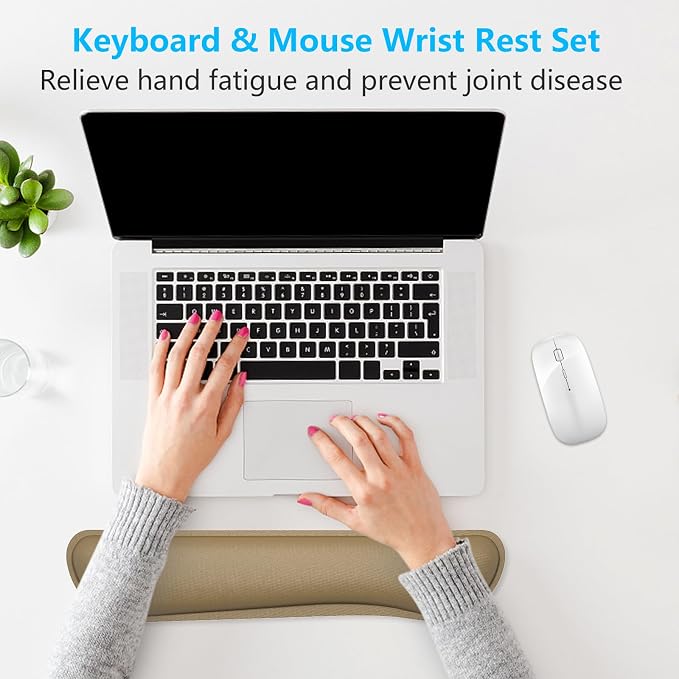 Dapesuom Enlarge Keyboard Wrist Rest, Cute Memory Foam Keyboard Wrist Cushion - Image 7