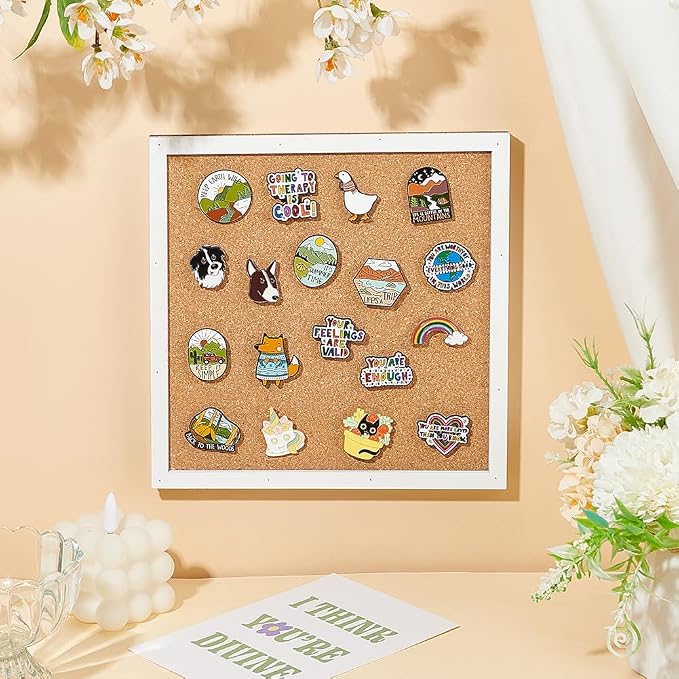BENECREAT Pin Board Square Cork Board - Image 5