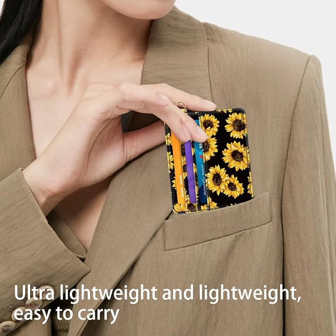 Slim Minimalist Pocket Credit Card Holder Wallet RFID Blocking Lightweight Thin - Image 7