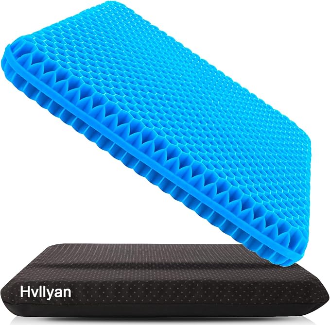 Hvllyan Gel Seat Cushion for Long Sitting, Gel Cushion for Wheelchair Soft by Hvllyan