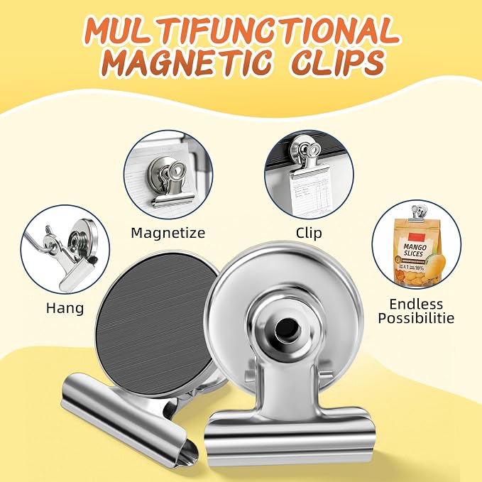 VNDUEEY 200 Pack Fridge Magnets Refrigerator Magnets, Strong Magnetic Clips - Image 5