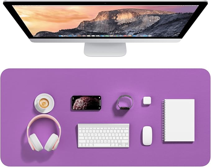 Hsurbtra Desk Pad, 35.5" x 17" PU Leather Desk Mat, XXL Extended Mouse Pad by Hsurbtra