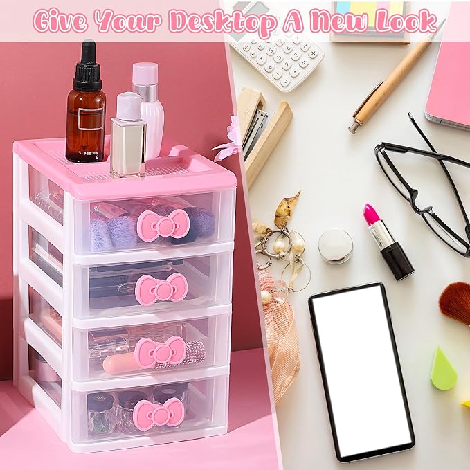 Girls Cute Lovely Color Storage Box Makeup Organizer - Image 6