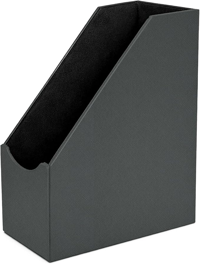 UnionBasic Magazine File Holder, Leatherette Desktop Document Organizer - Image 6
