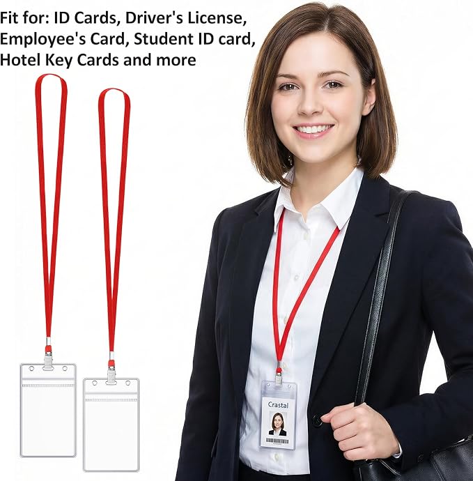 Marspark 300 Pcs ID Badge Holder - Image 7