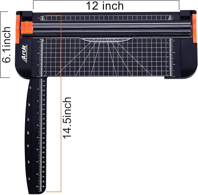 ArtAt A4 Paper Cutter 12 inch Black Paper Trimmer - Image 4