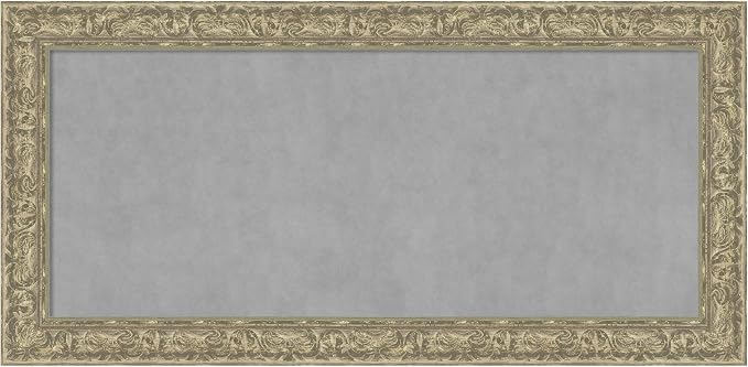 Amanti Art Silver Framed Magnetic Board 27x55 Oversize Vision Board by AmantiArt