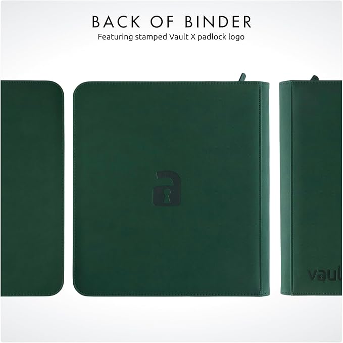 Vault X 12 Pocket Zip Binder, 480 Cards, Exo-Tec Material, 20 Side-Loading Pages - Image 8