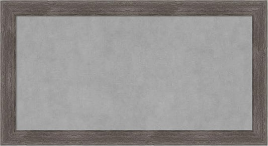 Amanti Art Grey Framed Magnetic Board 15x27 Small Vision Board by AmantiArt
