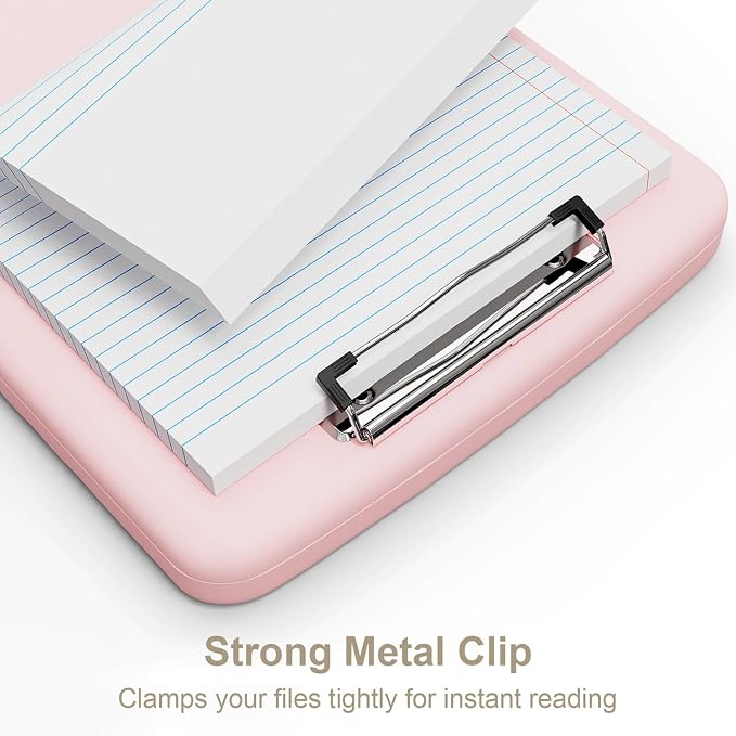 Piasoenc Clipboard with Storage, 8.5 x 11 Organization Box with Pen Holder and - Image 4