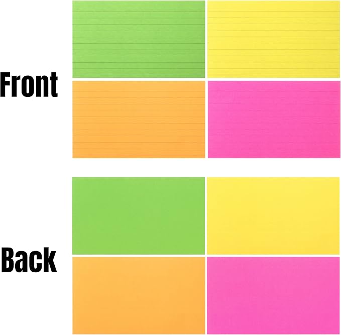 Mr. Pen- Lined Index Cards, Neon Index Cards | Notecards - Image 9