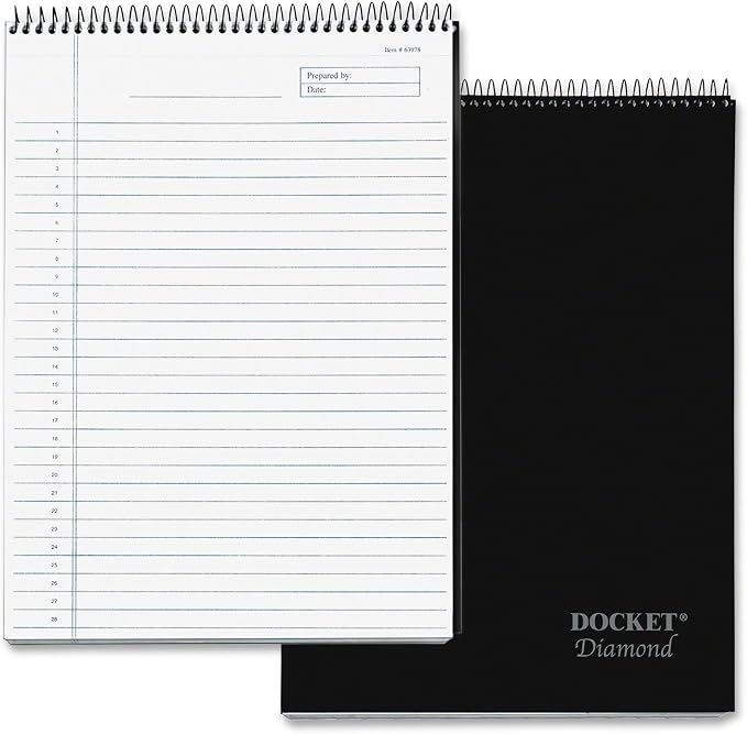 TOPS Docket Diamond Premium Stationery Wirebound Tablet, 8.5 x 11.75 Inches - Image 4