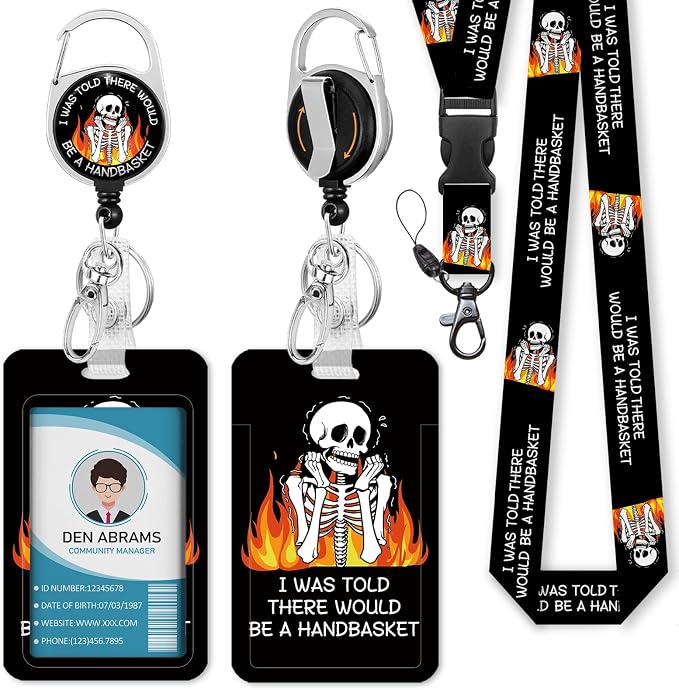 Piefly Lanyards for Id Badges, Badge Holder by Piefly