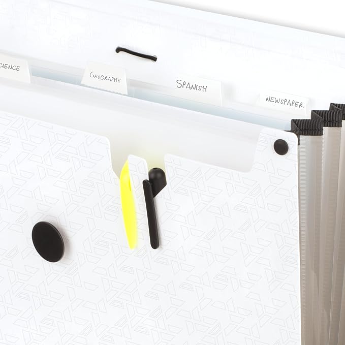 Five Star Expanding File Organizer, 6-Pocket Accordian File Organizer, Bungee - Image 5