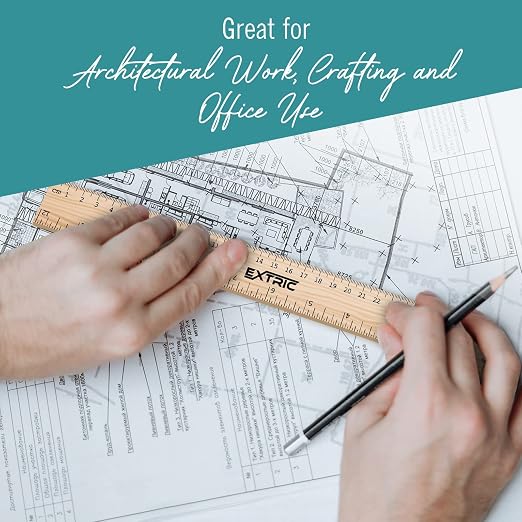 Rulers 12 Inch, Rulers Bulk Wooden Ruler - Image 6