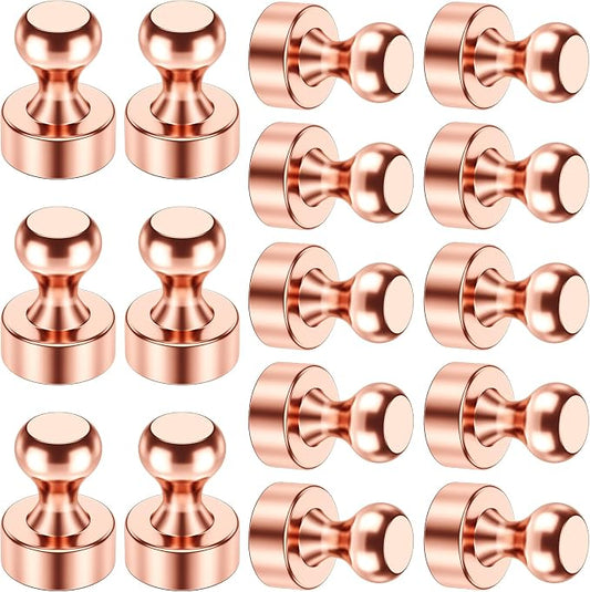 VNDUEEY 16 Pack Refrigerator Magnets Fridge Magnets, Rose Gold Strong Magnet by VNDUEEY