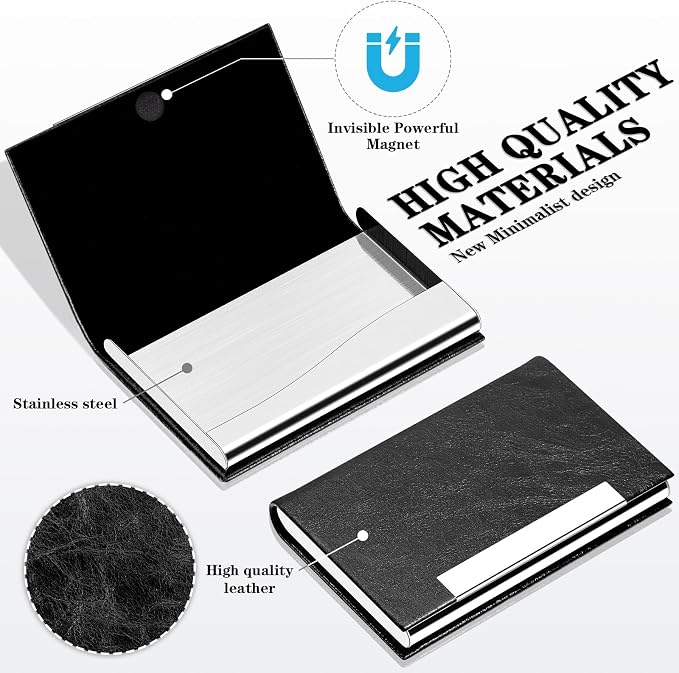 Padike Business Card Holder, Faux Leather Wallet - Image 2