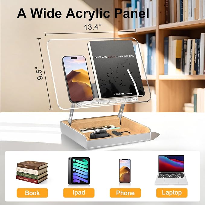 Book Stand with Storage, Book Holder - Image 7