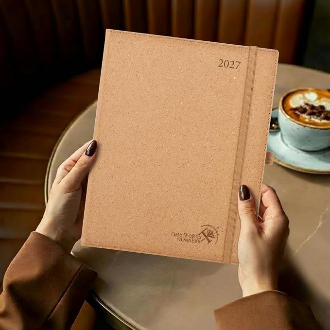 POPRUN 2027 Planner Weekly and Monthly, 8.5" x 10.5" Recycled Paper Calendar - Image 7