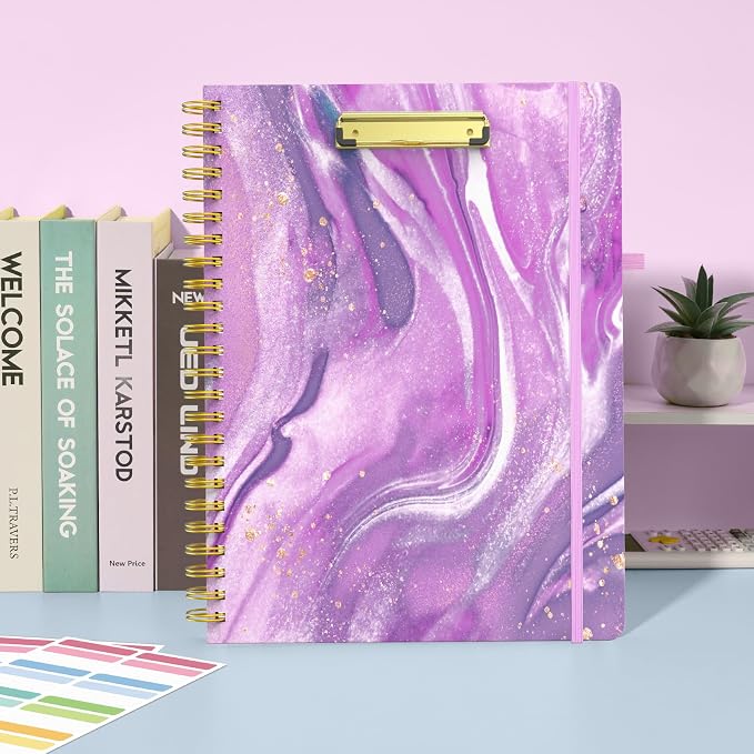 Sooez Clipboard with Storage, Foldable Spiral Clipboard Folio with Refillable - Image 7