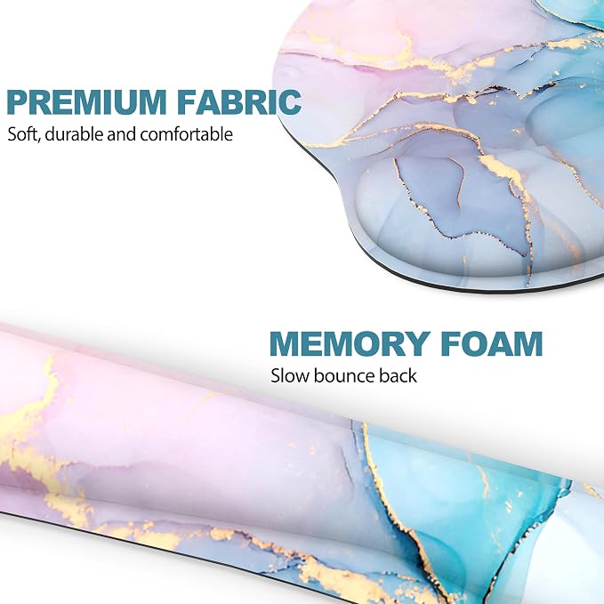 Ergonomic Mouse Pad with Wrist Rest and Keyboard Wrist Rest, Mousepad and Wrist - Image 5